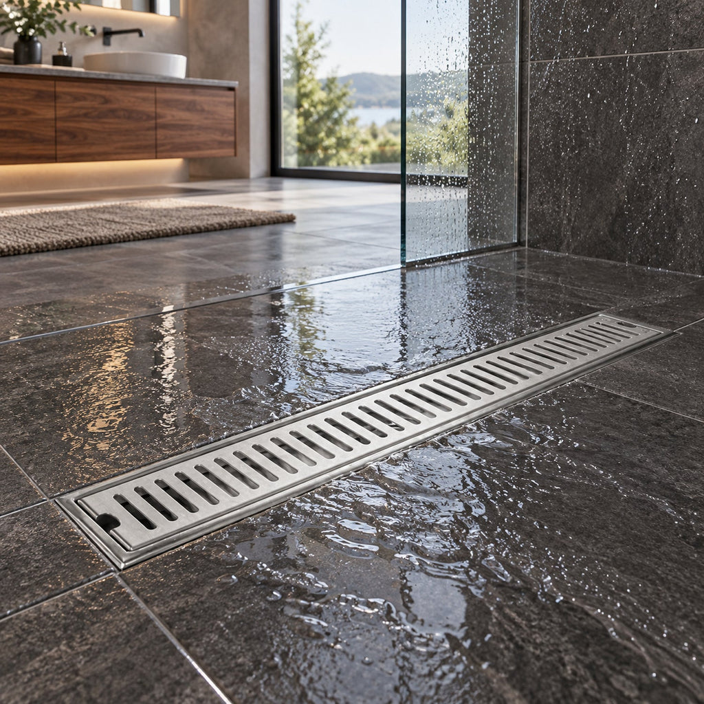 YW582 ambientada en baño contemporáneo