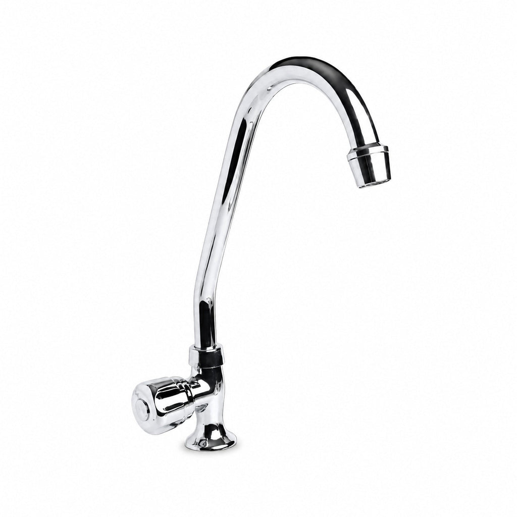 Llave Individual Para Cocina Nuquí Cromada — producto completo sobre fondo blanco uniforme