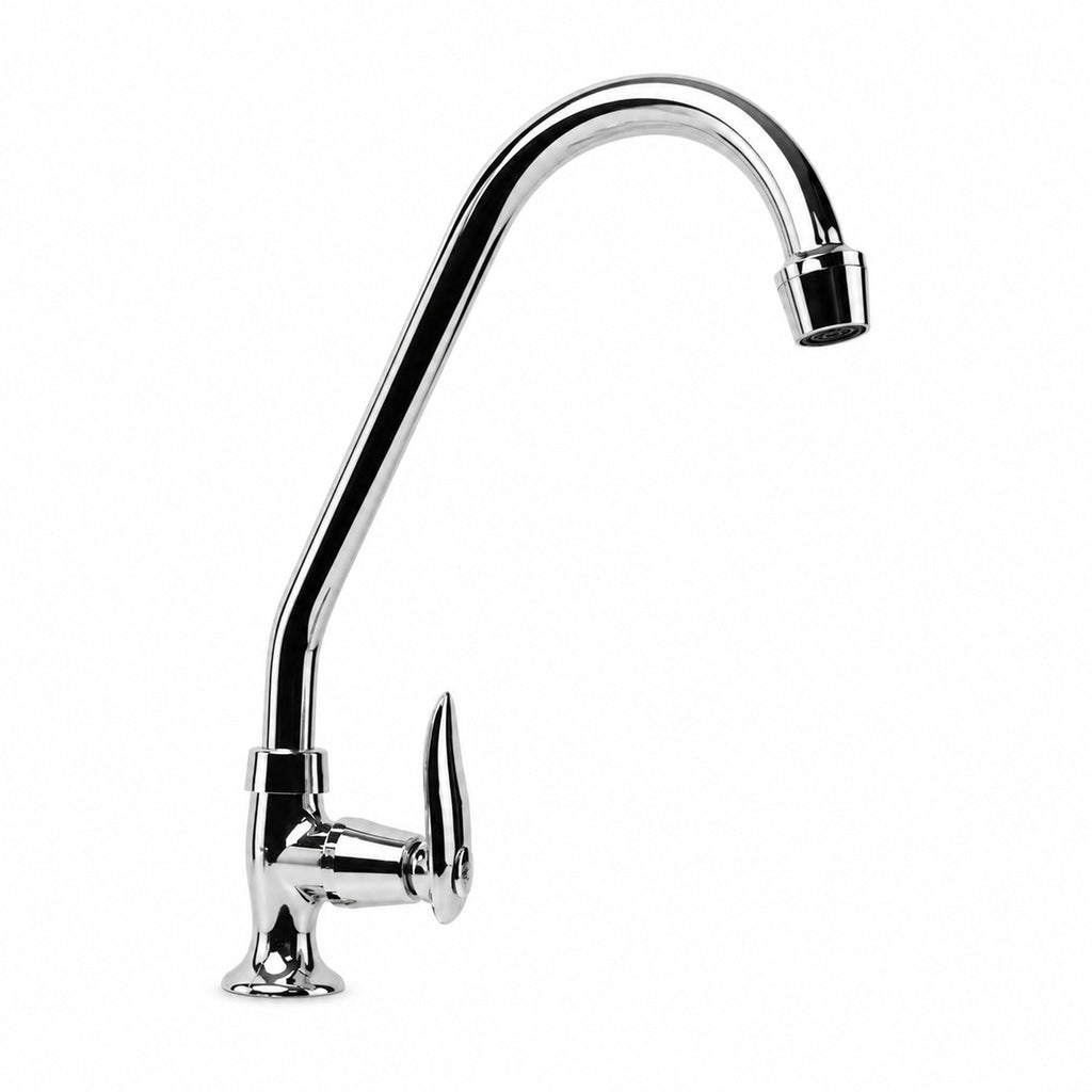 Llave Individual Para Cocina Amazonas Cromada — producto completo sobre fondo blanco uniforme