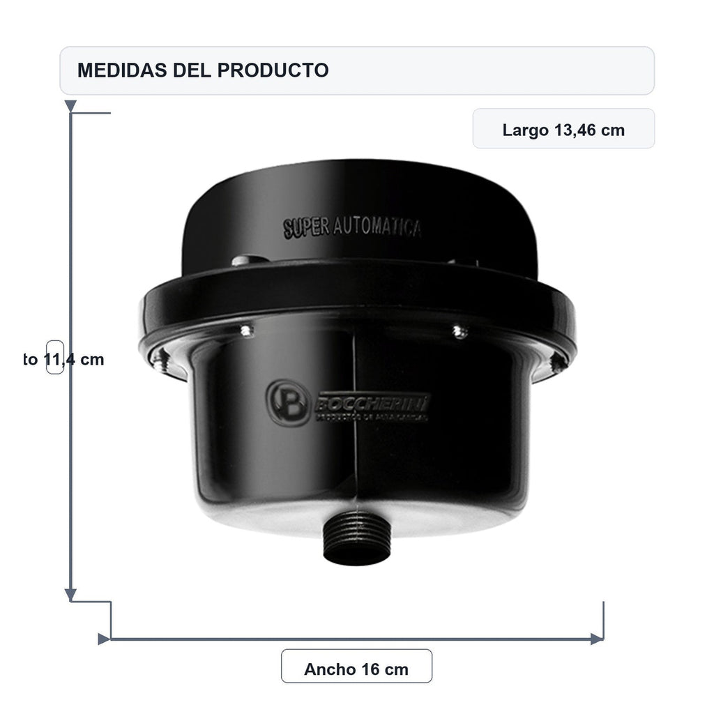 Medidas del producto: Ducha Eléctrica Victory Dirigible Negra Sin Accesorios 220V