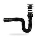 Sifón Flexible Con Push Para Lavamanos Negro - imagen 3