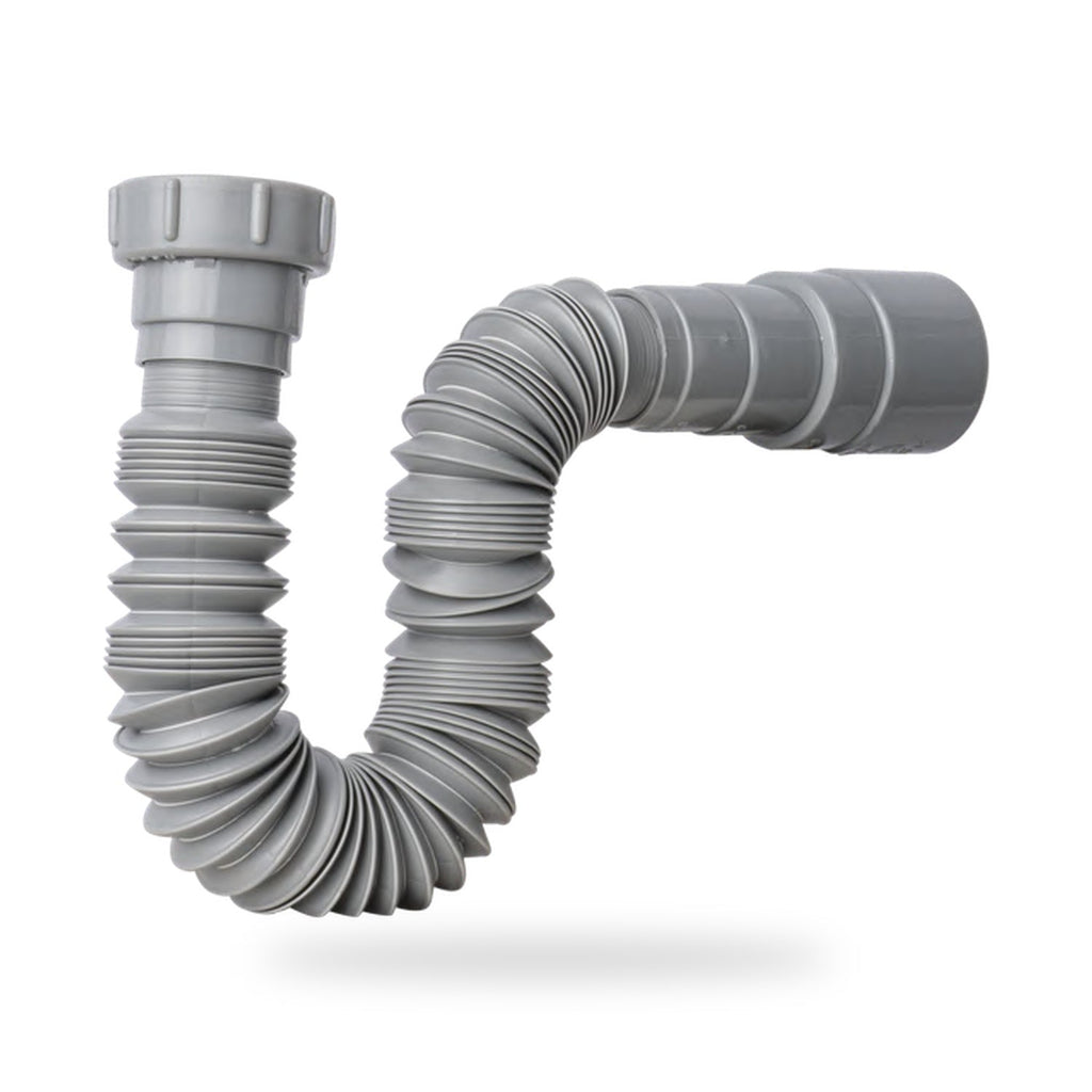 Sifón Flexible Sencillo Nacional Gris En PVC - imagen 3