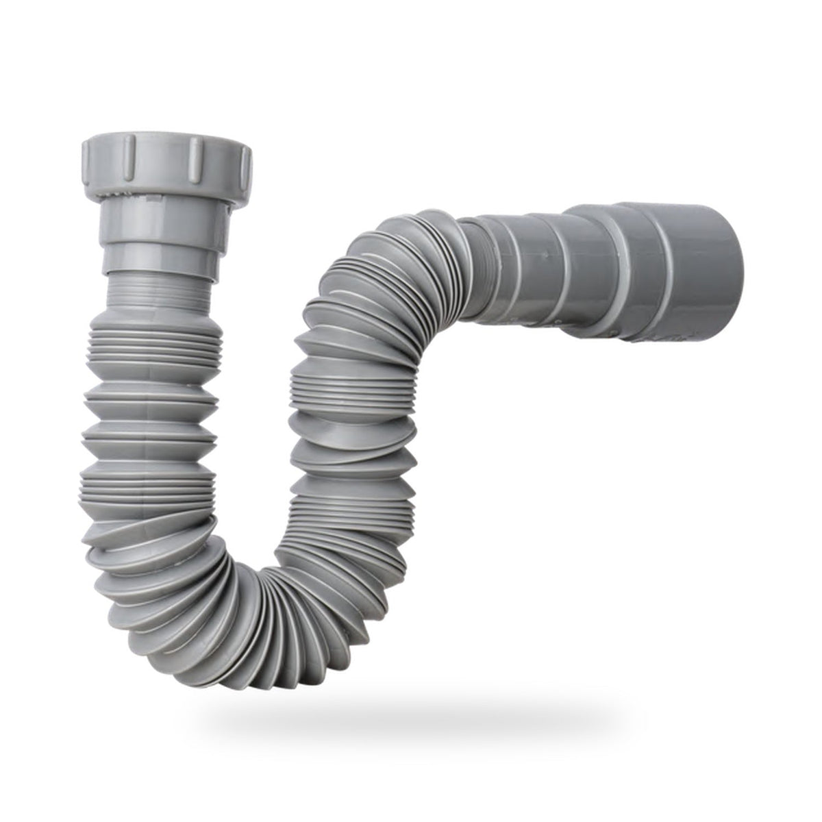 Sifón Flexible Sencillo Nacional Gris En PVC - imagen 3