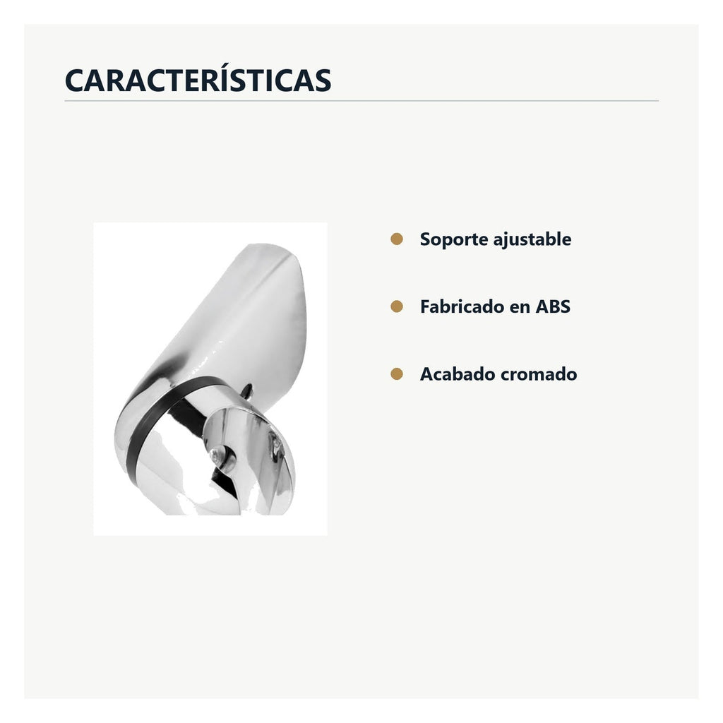 Características de soporte ajustable cromado para teleducha