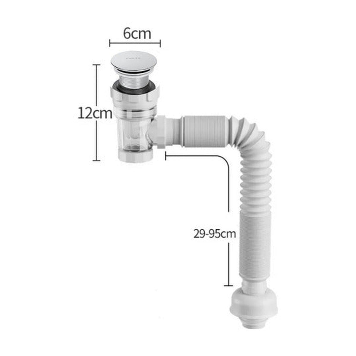 Pack X 3 Desague Push Sifon Universal Valvula Antiretorno - imagen 5