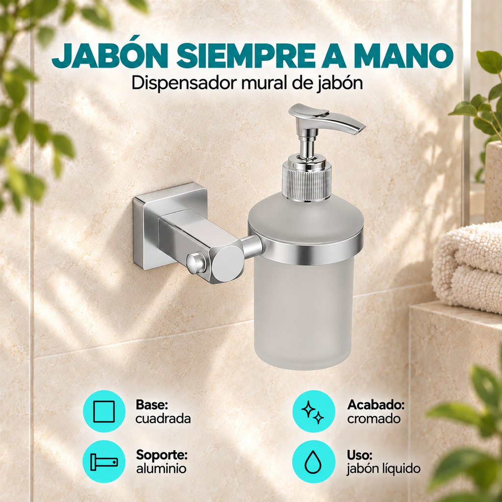 Características premium del dispensador mural cuadrado BOCCHERINI YW132-D