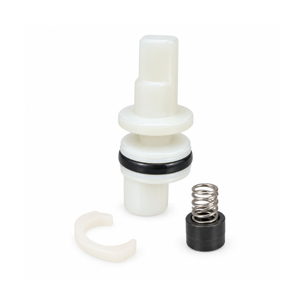 Kit de vástago Fizzia sobre fondo blanco, producto completo.