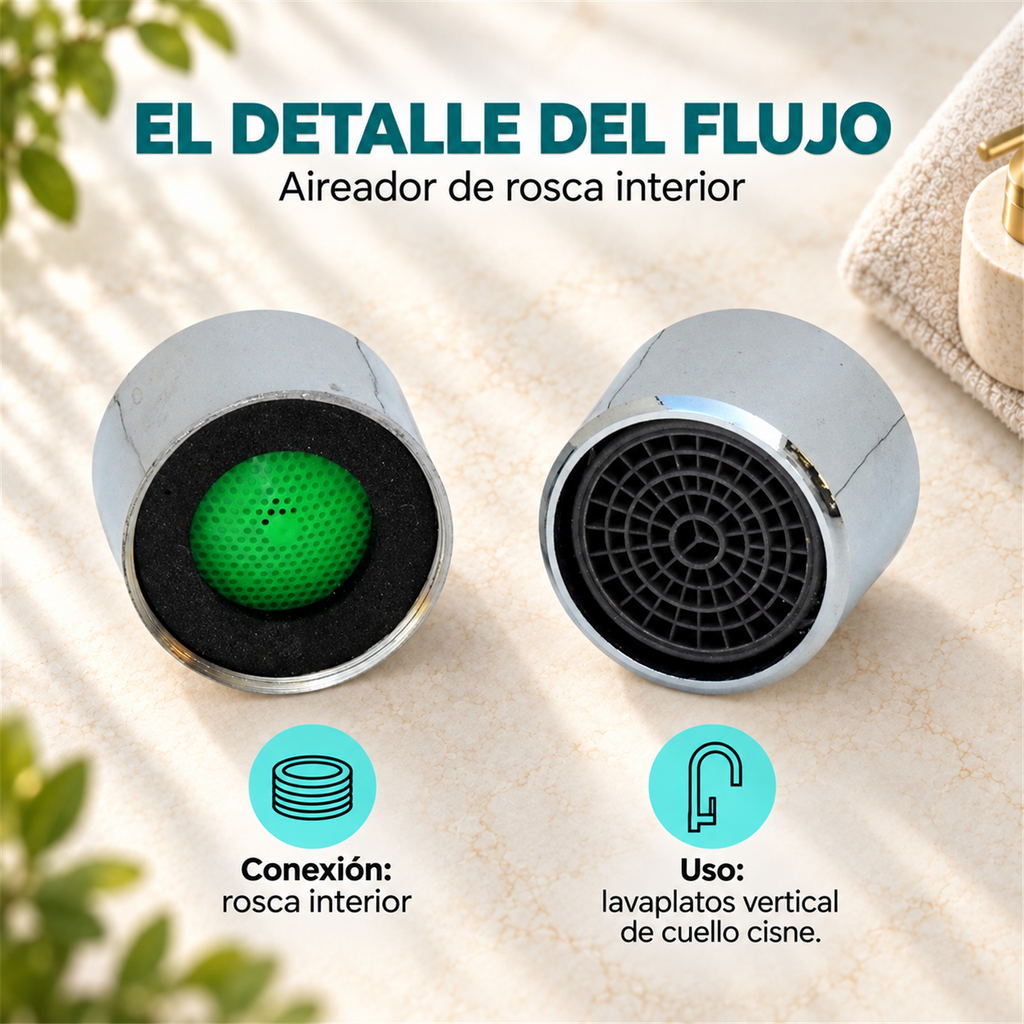 Aireador HI para Lavaplatos Vertical de Cuello Cisne, características principales