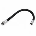 Cuello Flexible Negro para Monomando de Lavaplatos sobre fondo blanco