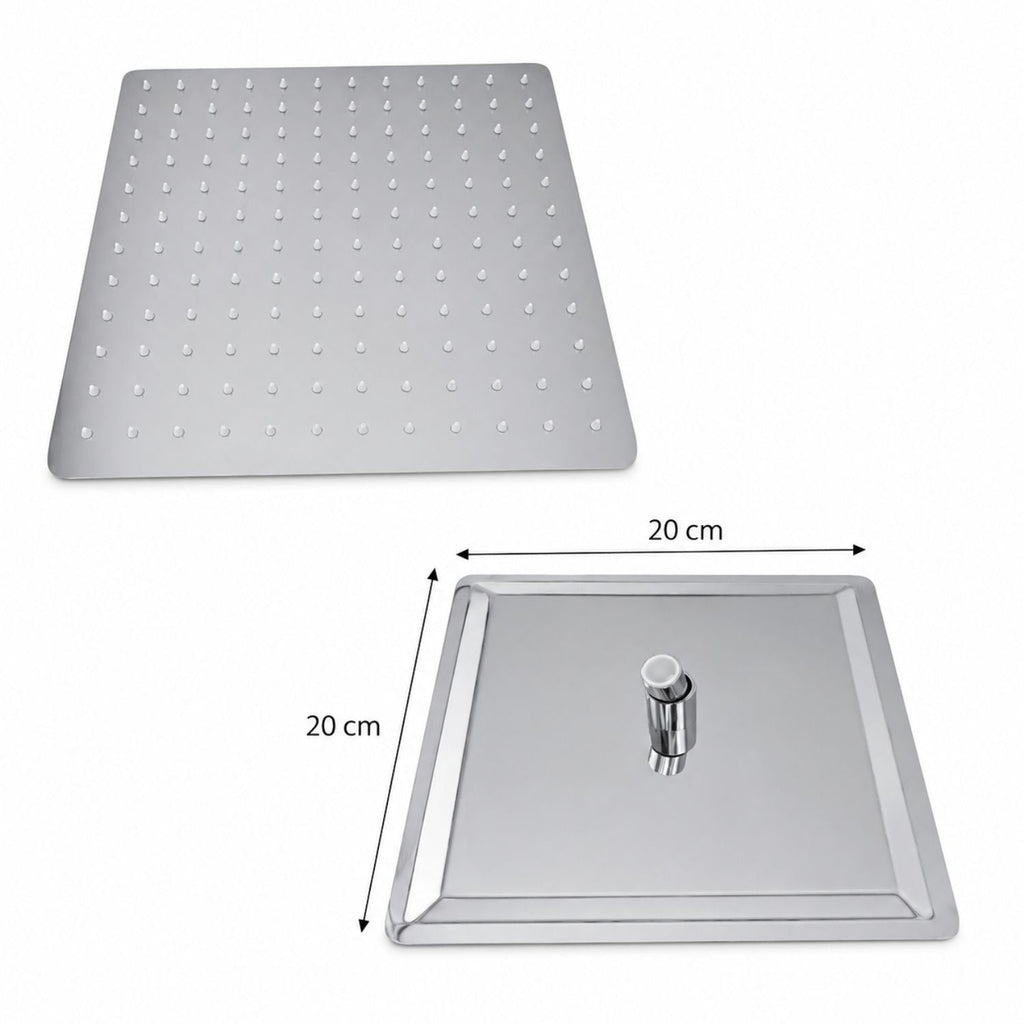 Conjunto De Ducha Orca Cromado Monocontrol 20 X 20 cm