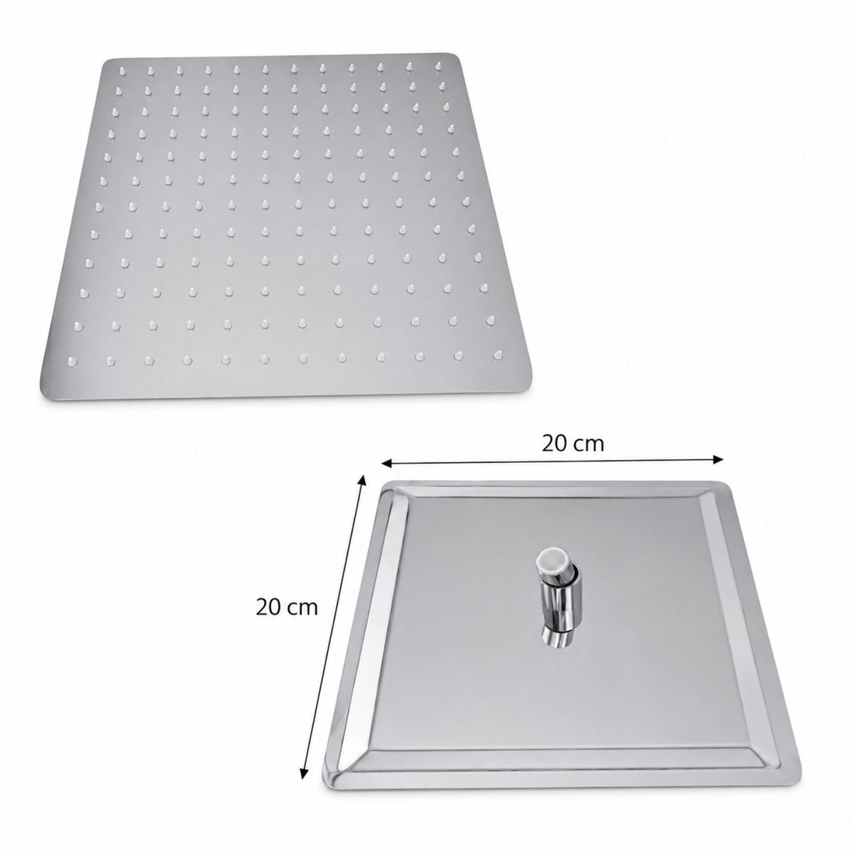 Conjunto De Ducha Orca Cromado Monocontrol 20 X 20 cm