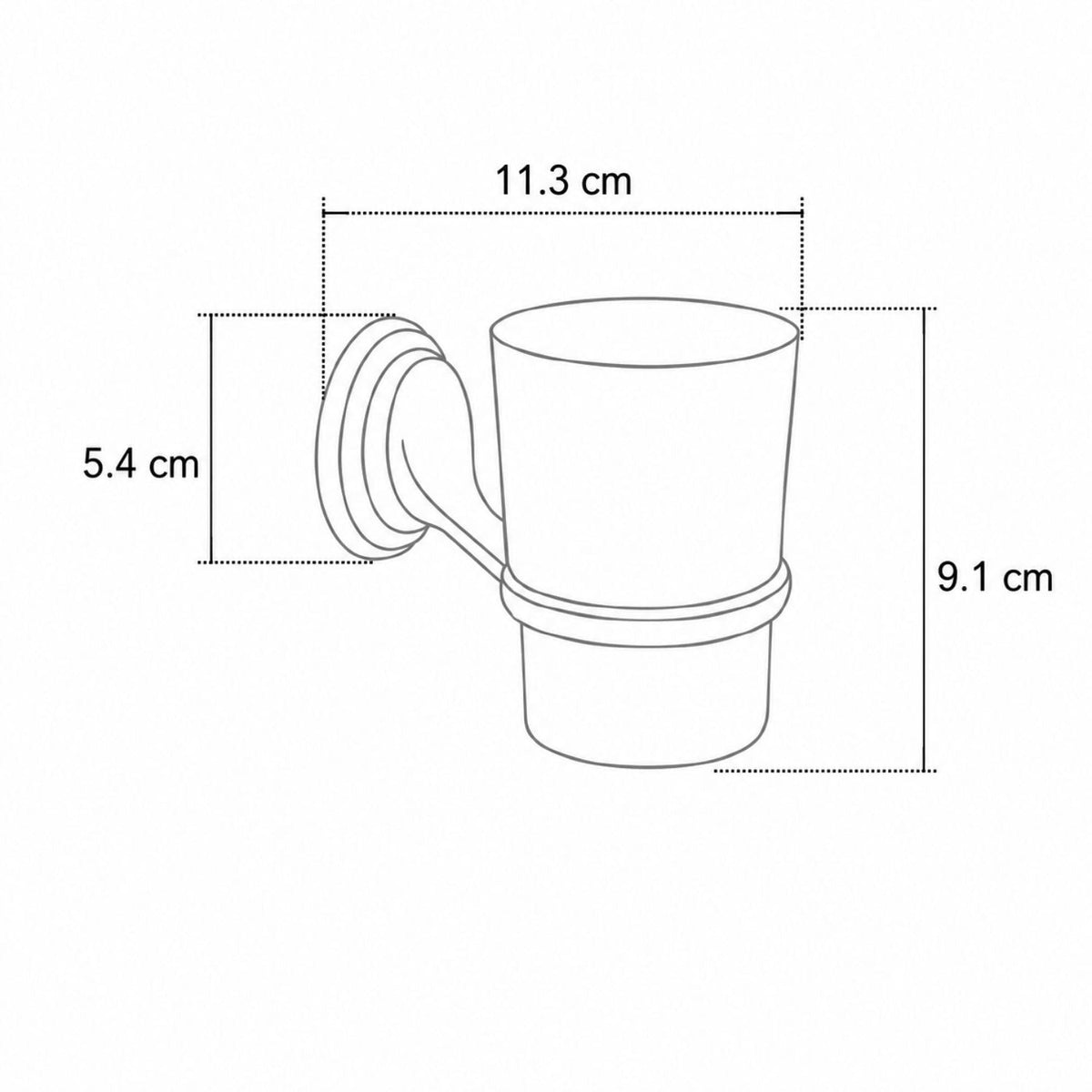 Kit de Accesorios de Baño Colomba Cromado de 6 Piezas