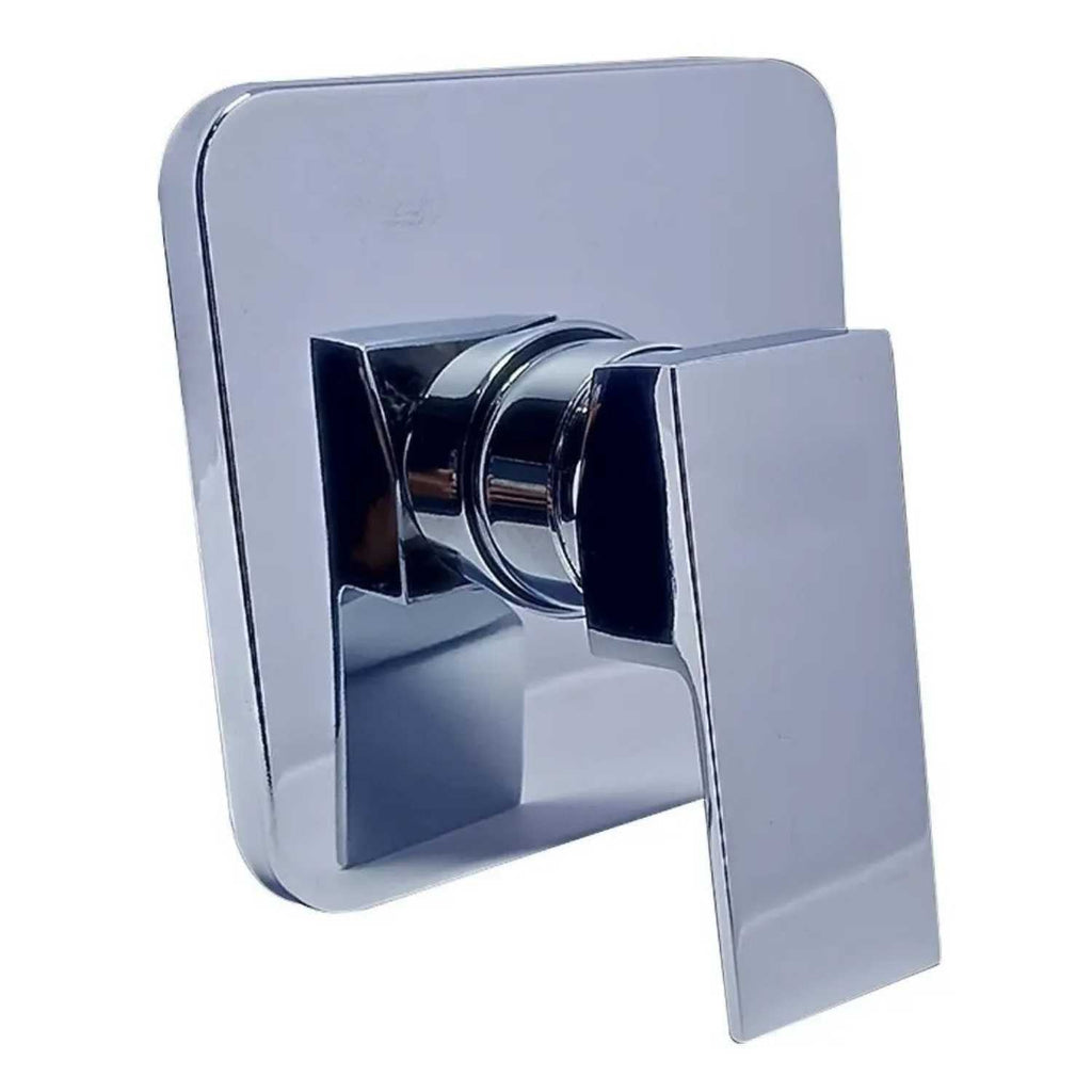 Monocontrol Ducha Orca Cuadrado Cromado 12 cm Empotrado para Baño