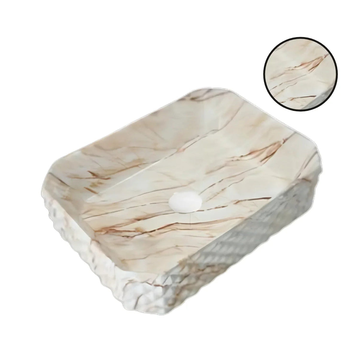 Lavamanos Stella Calacata Beige 50 × 37 cm