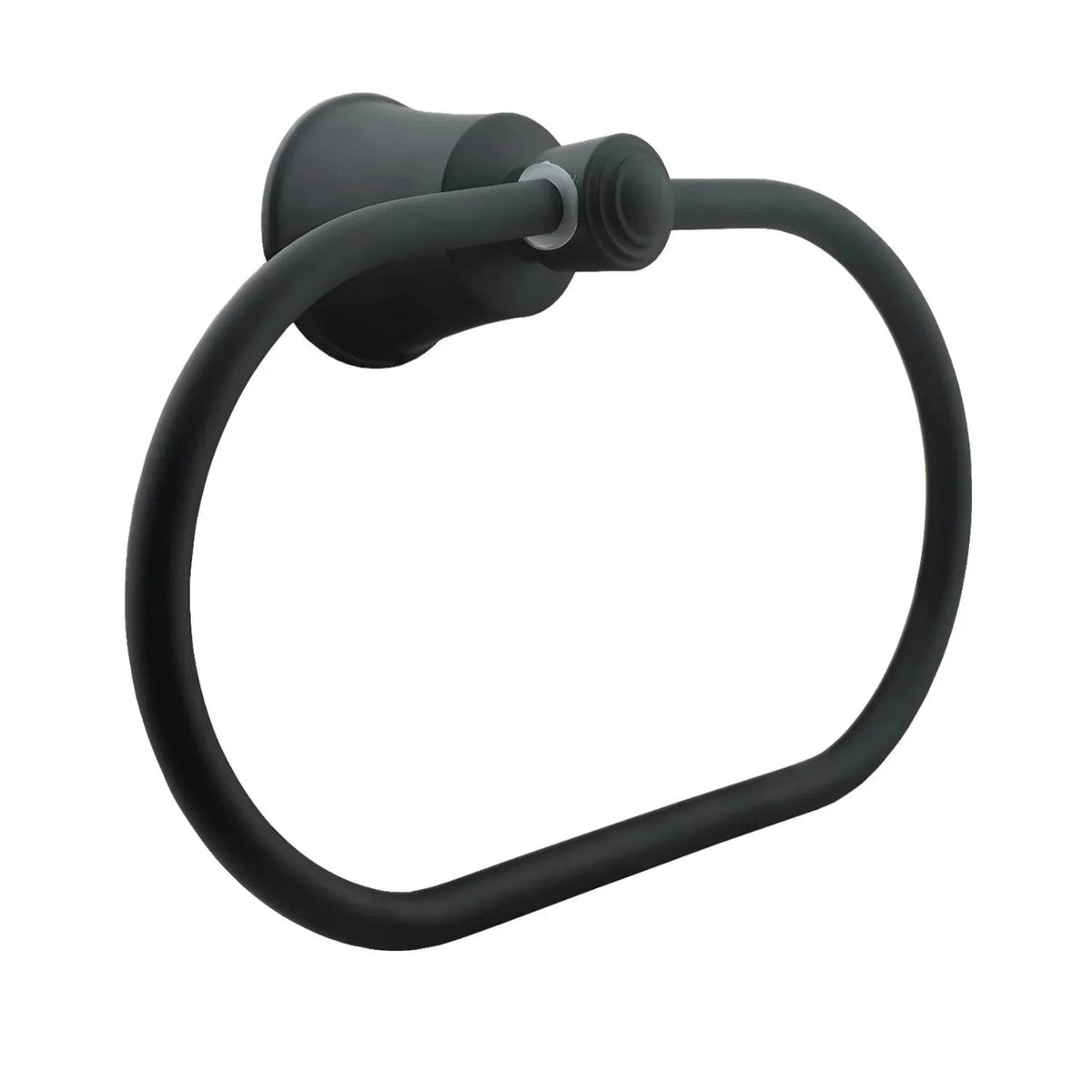 Toallero Aro Turmalina Negro En Aluminio