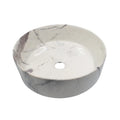 Lavamanos Sobreponer Redondo Carrara Mate 36 X 36 X 12 cm