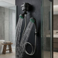 Ducha Eléctrica Fusion Dirigible Negra Kit 110V