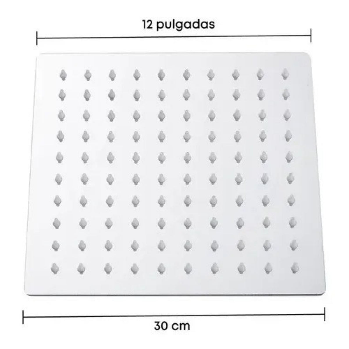 Cabezal de Ducha Cuadrado Ultraplano de 12 Pulgadas