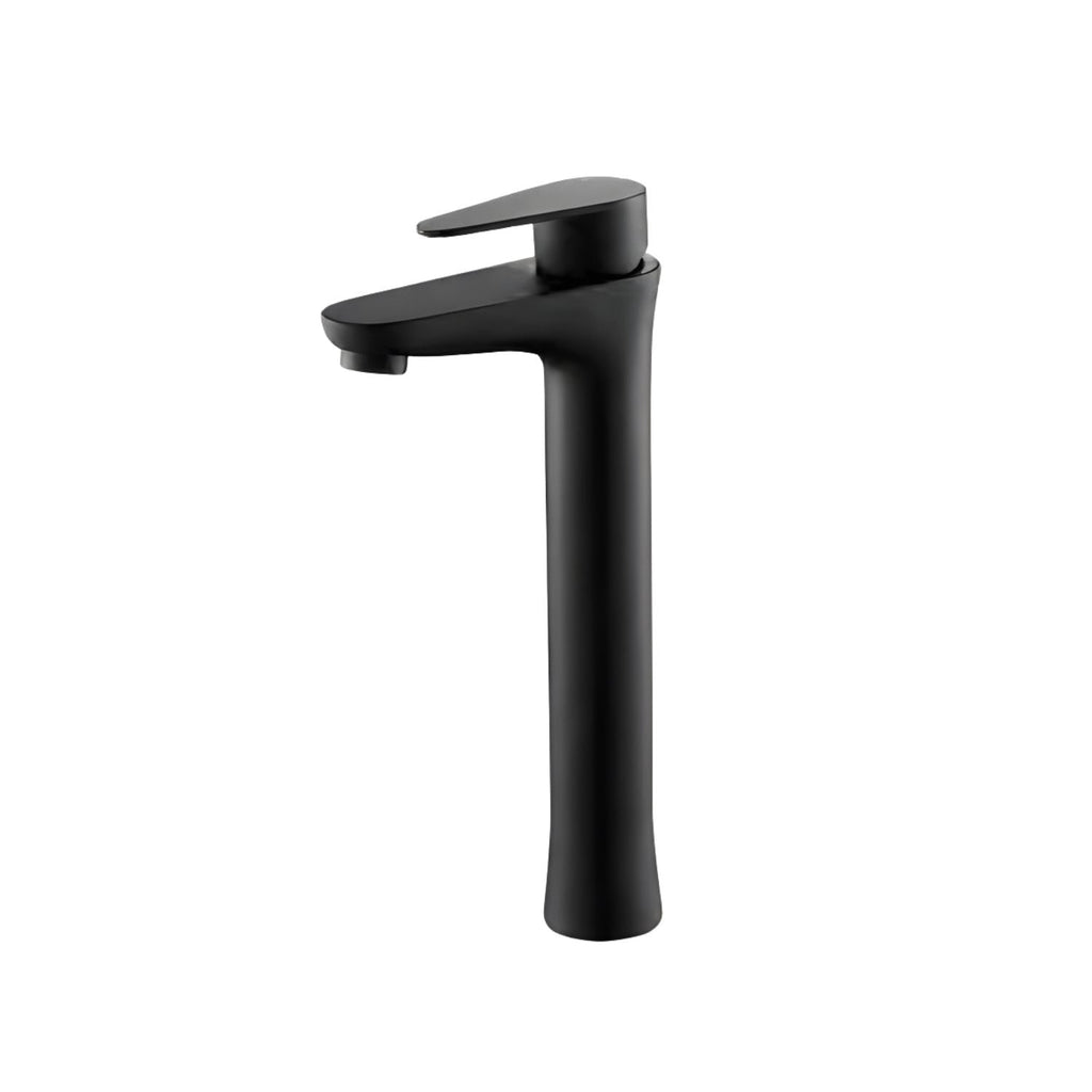 Lavamanos Monocontrol Alto Posto Negro Mate Diseño Moderno