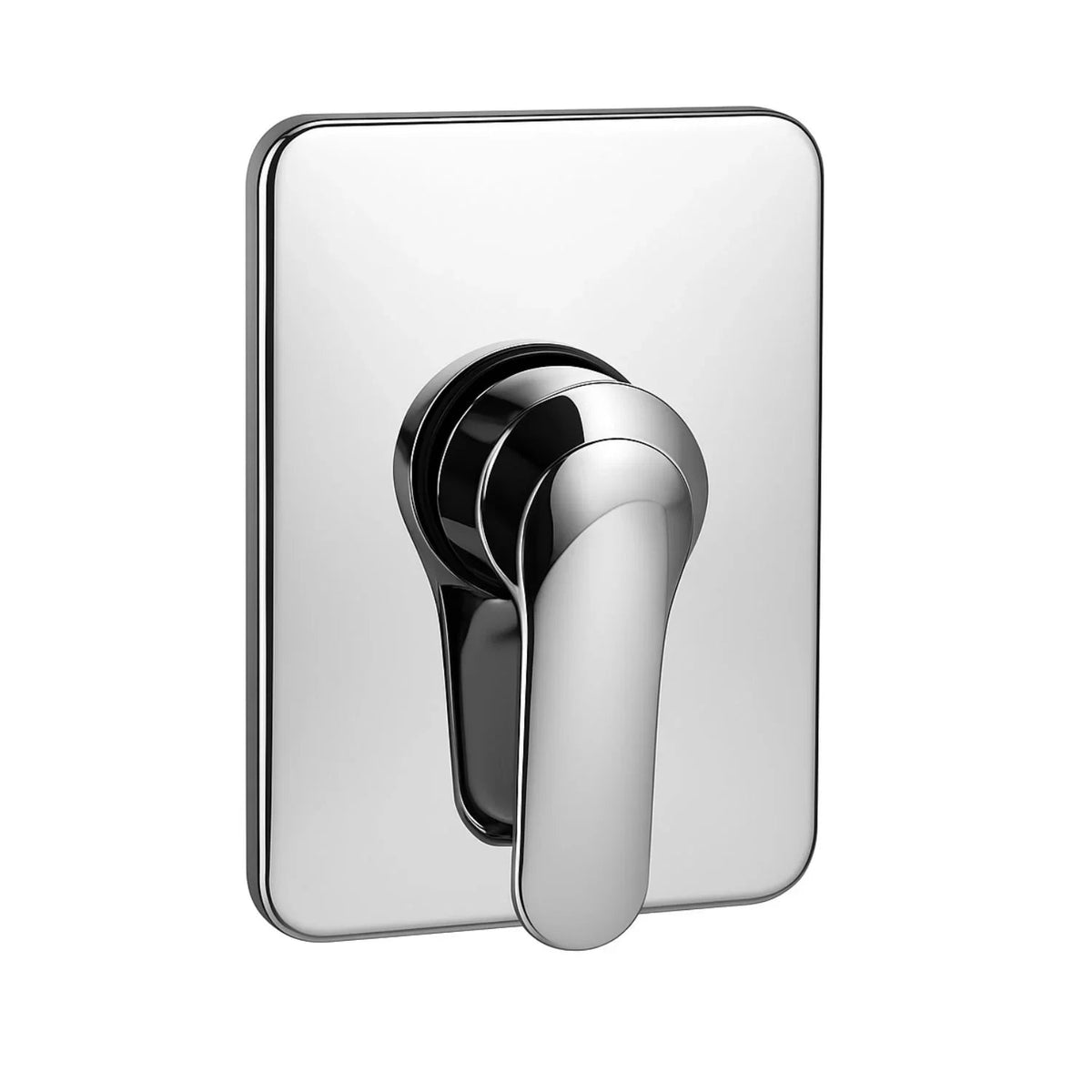 Griferia Monocontrol Ducha Metalica Cromada Rectangular
