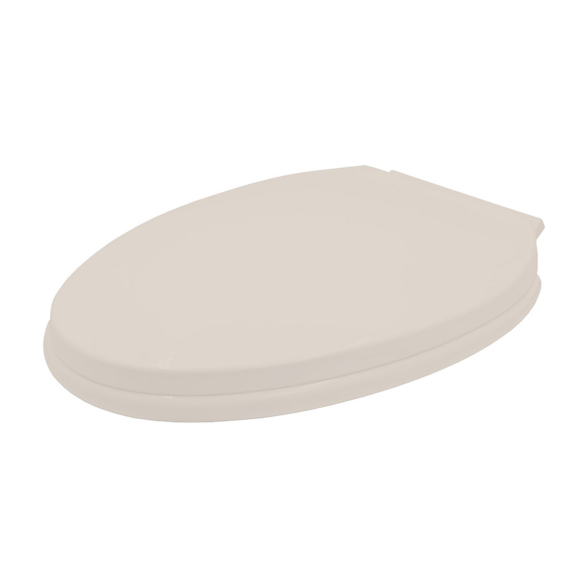 Asiento Sanitario Alargado Beige Hueso completo sobre fondo blanco profesional
