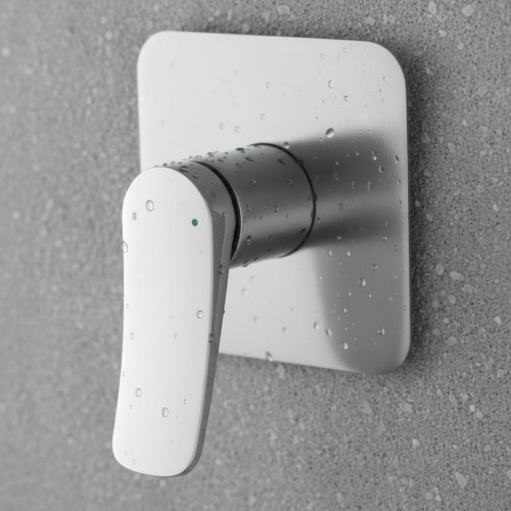 Mezclador Ducha Monocontrol Volare Níquel Texturizado Diseño Moderno