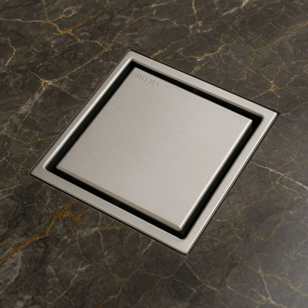 Rejilla Piso Cuadrada Invisible Acero Inoxidable Antiolores 10X10