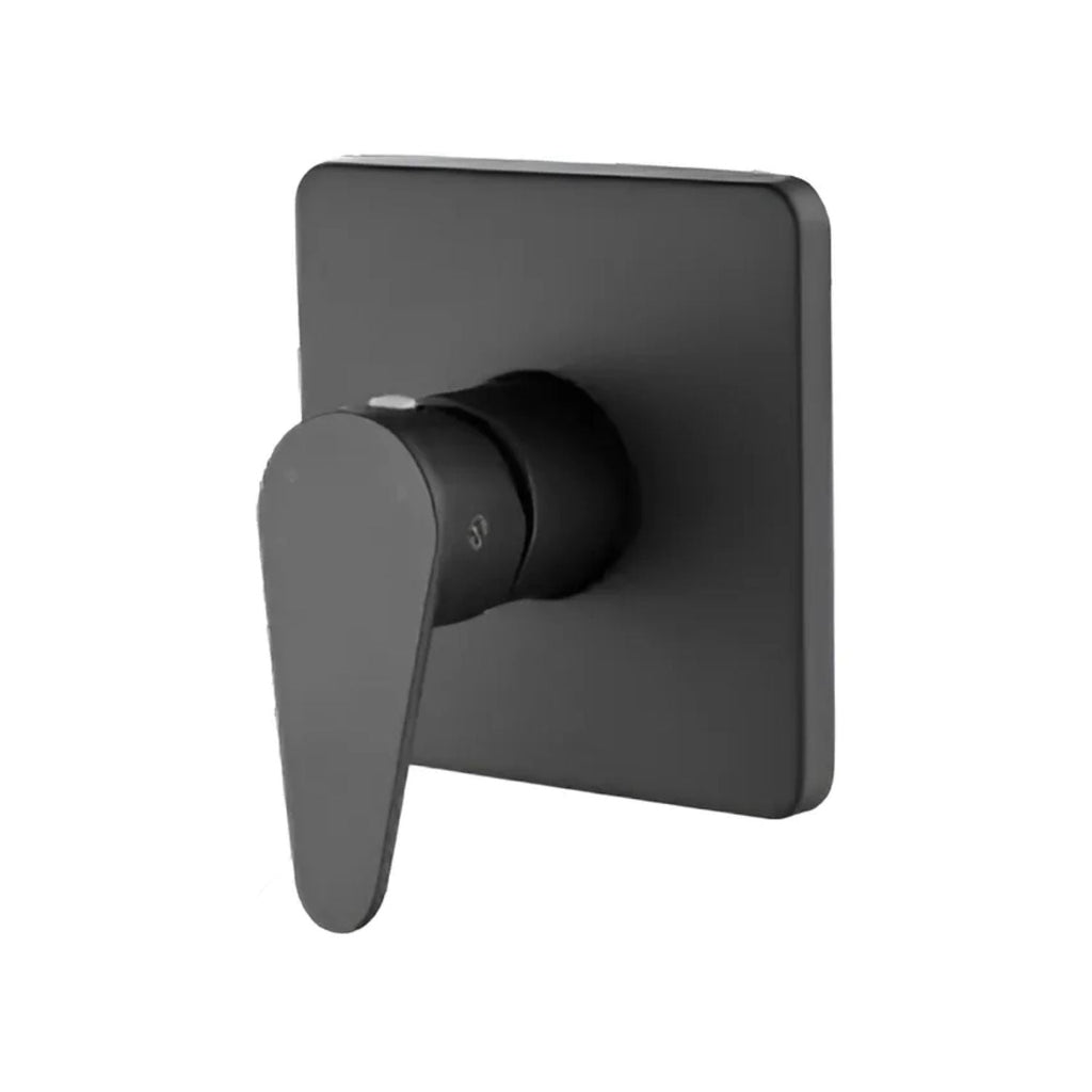 Mezclador Ducha Monocontrol Posto Negro Mate Cuerpo Latón