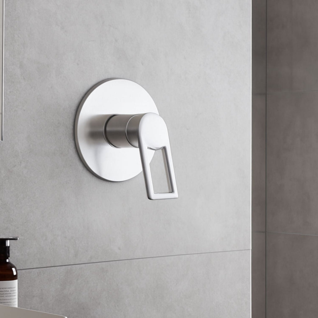 Mezclador Ducha Monocontrol Alto Spacco Niquel Texturizado