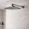 Regadera Rectangular 10 Gris Concreto Acero Inoxidable Ducha