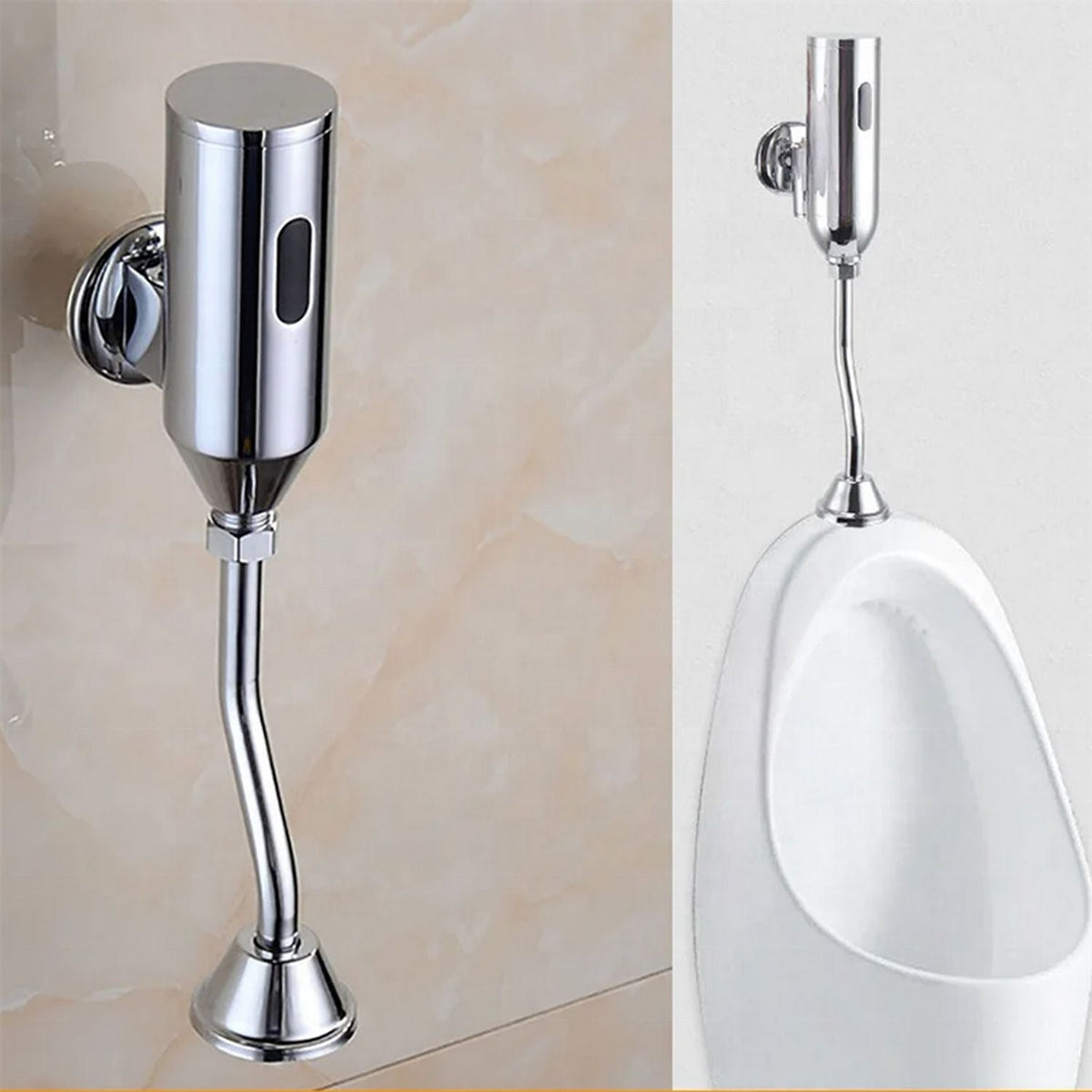 Valvula Descarga Automatica Orinal Sensor Infrarrojo Laton Cromado