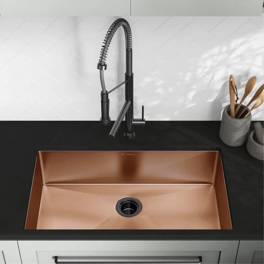 Lavaplatos Empotrado Acero 304 Oro Rosa 60 X 45 X 21 cm