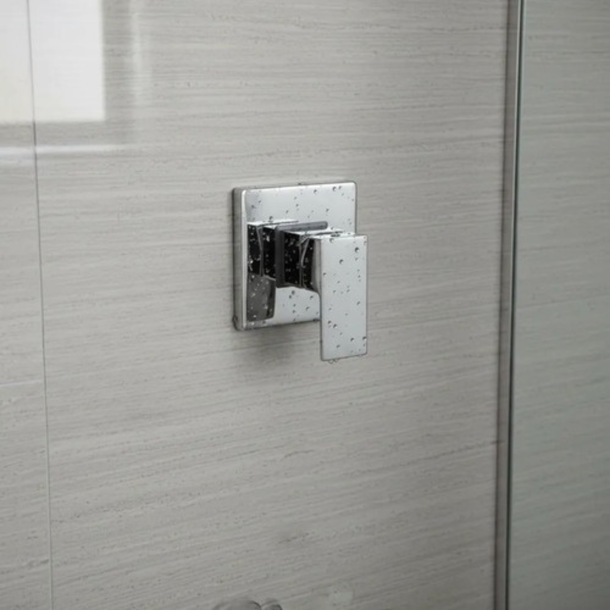 Mezcladora monocontrol p/ducha cuadrado acabado cromo