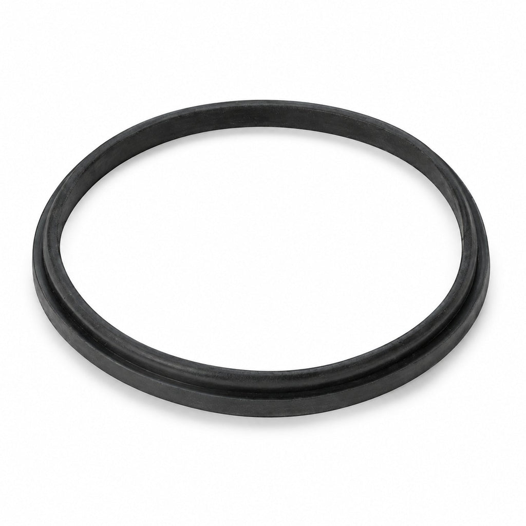 Empaque circular negro 3C9 sobre fondo blanco