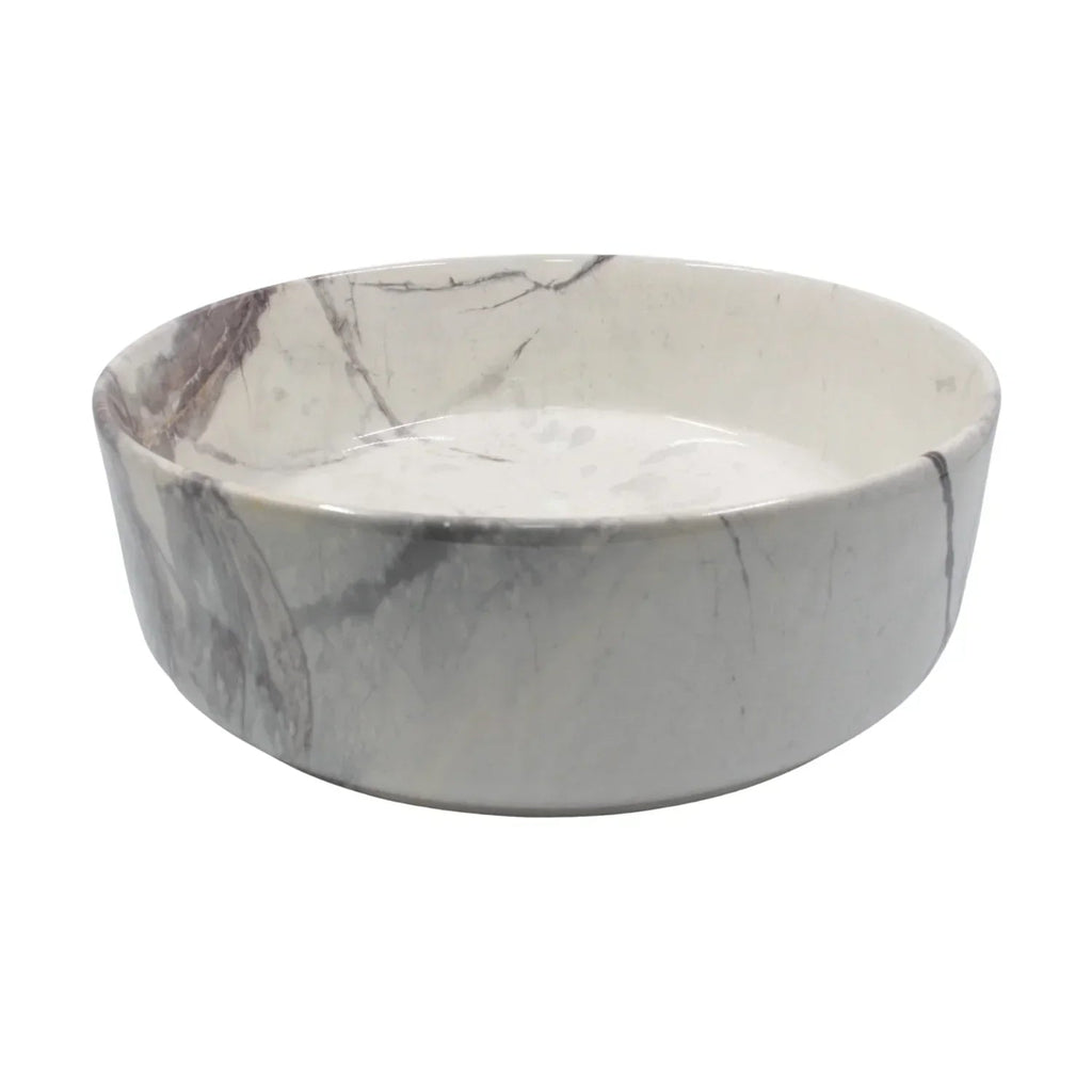Lavamanos Sobreponer Redondo Carrara Mate 36 X 36 X 12 cm