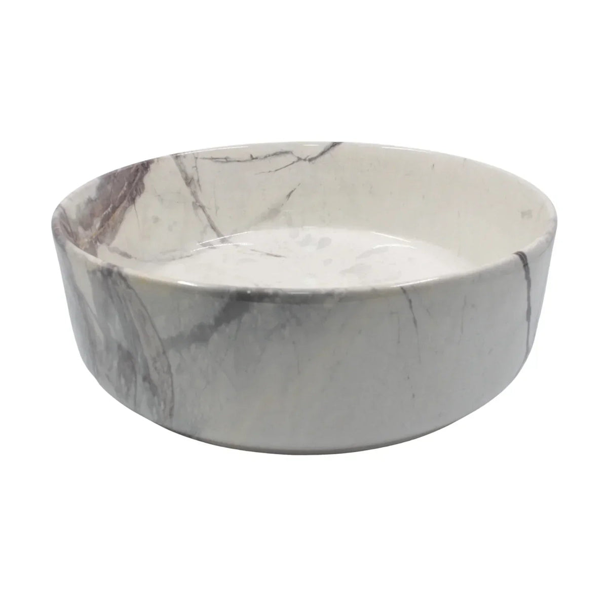 Lavamanos Sobreponer Redondo Carrara Mate 36 X 36 X 12 cm