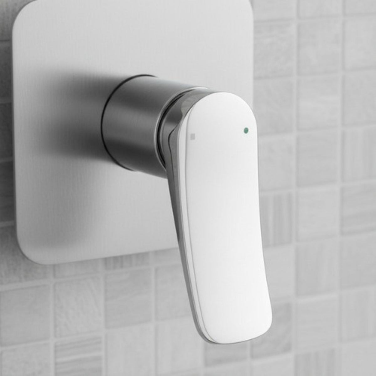Mezclador Ducha Monocontrol Volare Níquel Texturizado Diseño Moderno
