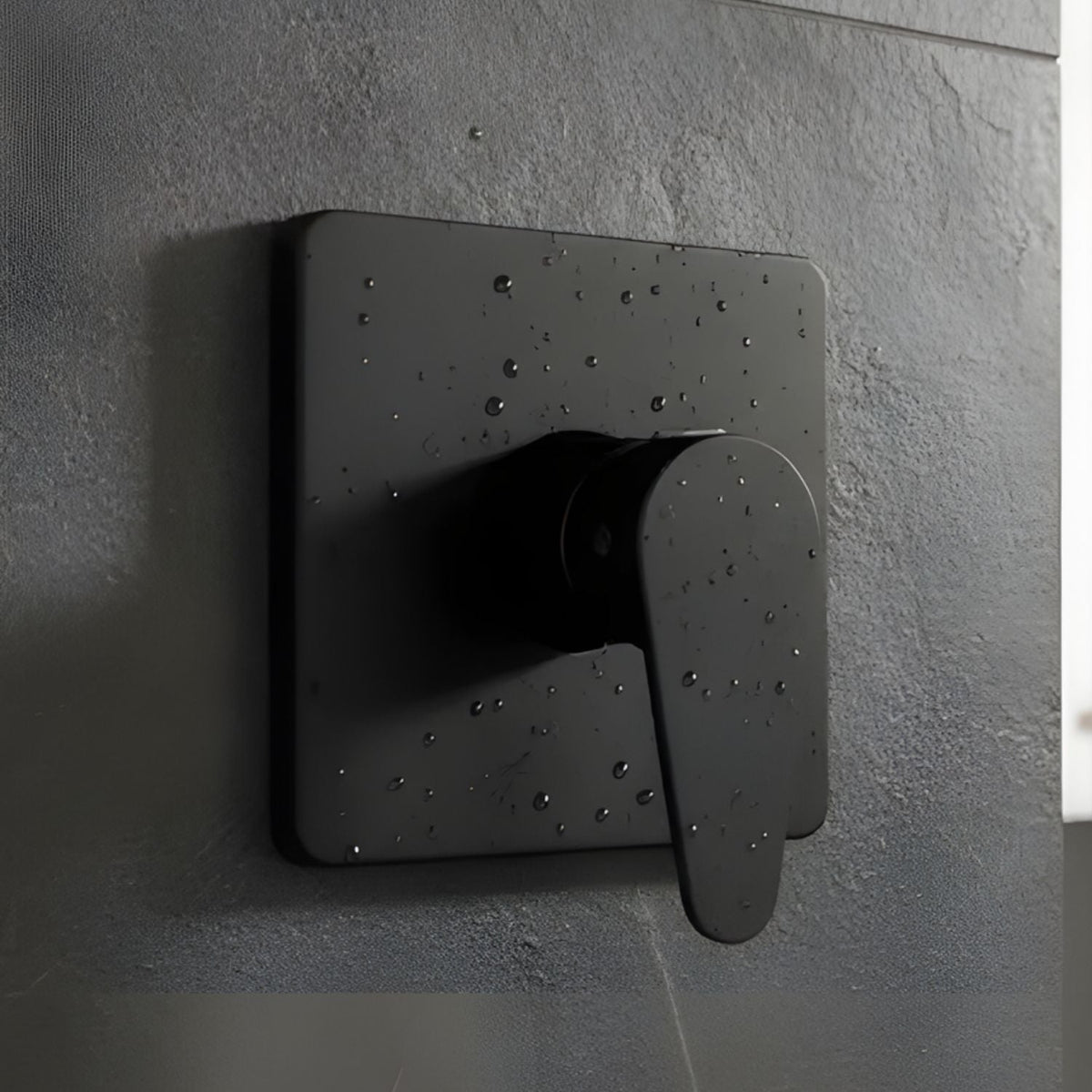 Mezclador Ducha Monocontrol Posto Negro Mate Cuerpo Latón
