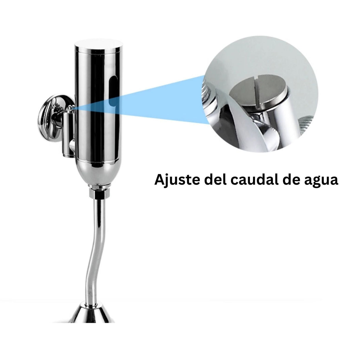 Valvula Descarga Automatica Orinal Sensor Infrarrojo Laton Cromado