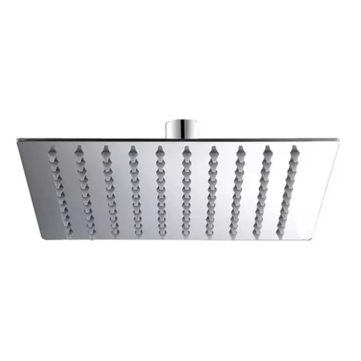 Regadera Plana Metalica 20 cms Cuadrada Con Tubo