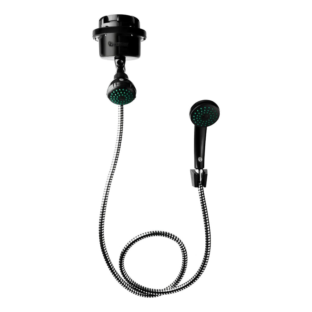 Ducha Eléctrica Fusion Dirigible Negra Kit 110V