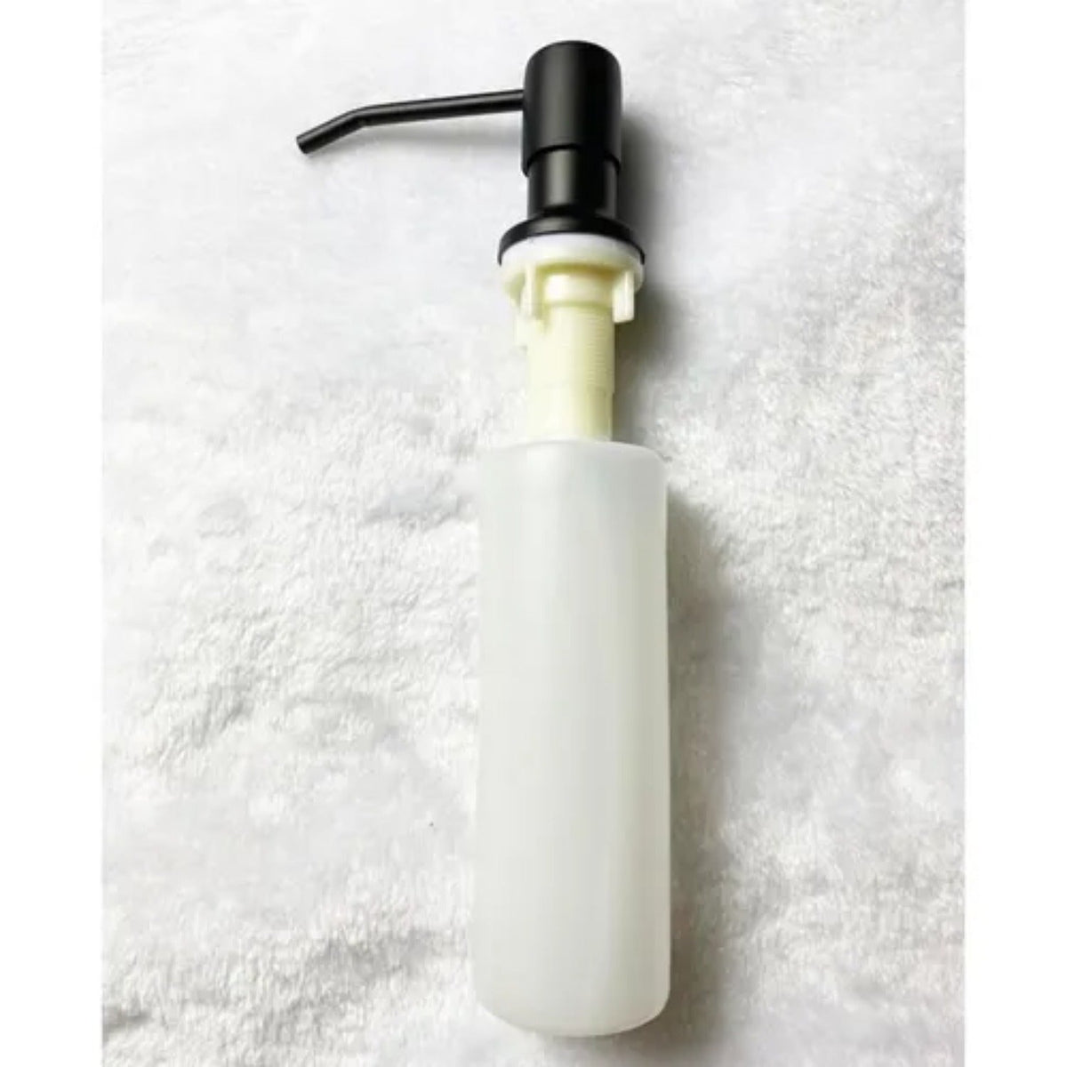 Dispensador De Jabón Para Lavaplatos Negro Mate Empotrable