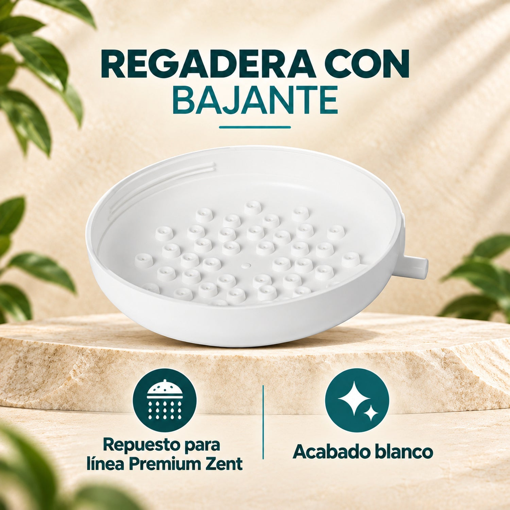 Características de la regadera con bajante Premium Zent