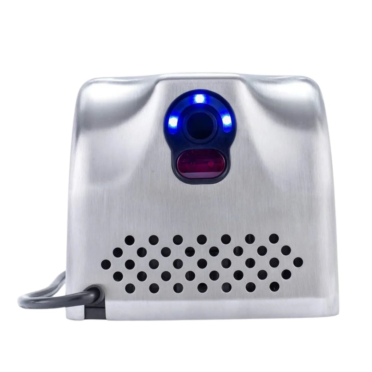 Secador de Manos Vertical en Acero Inoxidable 304 Satinado 1350 W 110 V con Velocidad y Sonido Ajustables
