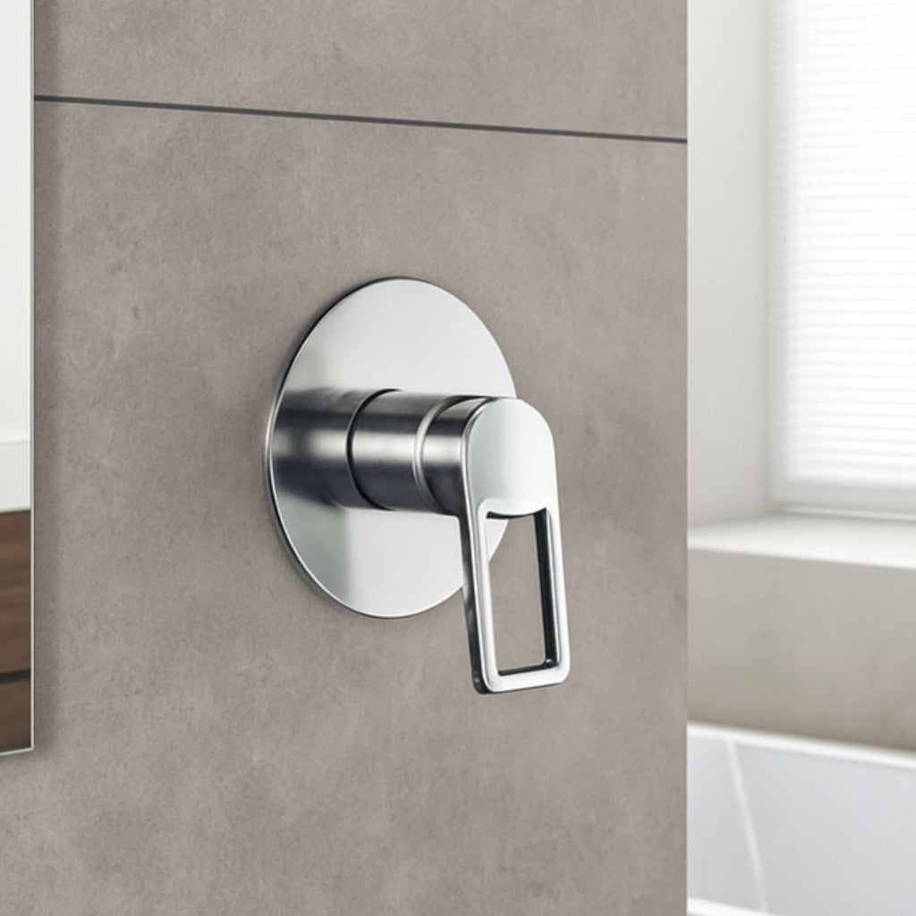 Mezclador Ducha Monocontrol Alto Spacco Niquel Texturizado