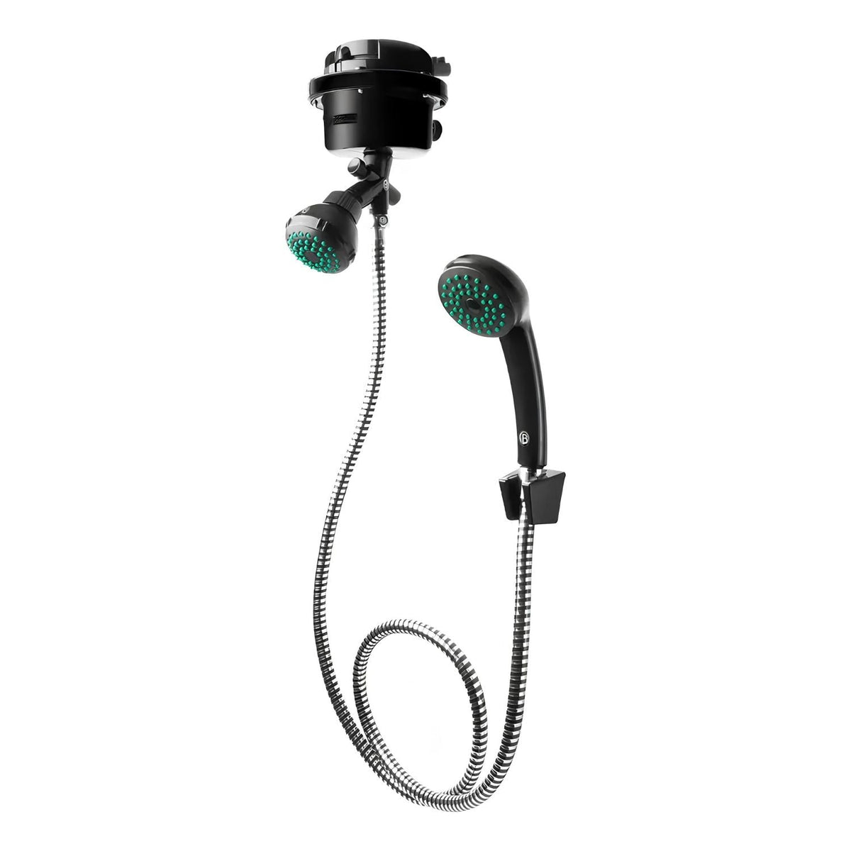 Ducha Eléctrica Fusion Dirigible Negra Kit 110V