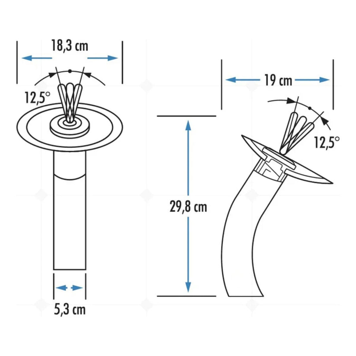 Grifería Monocontrol Lavamanos Cascada Cromada 29,8 cm