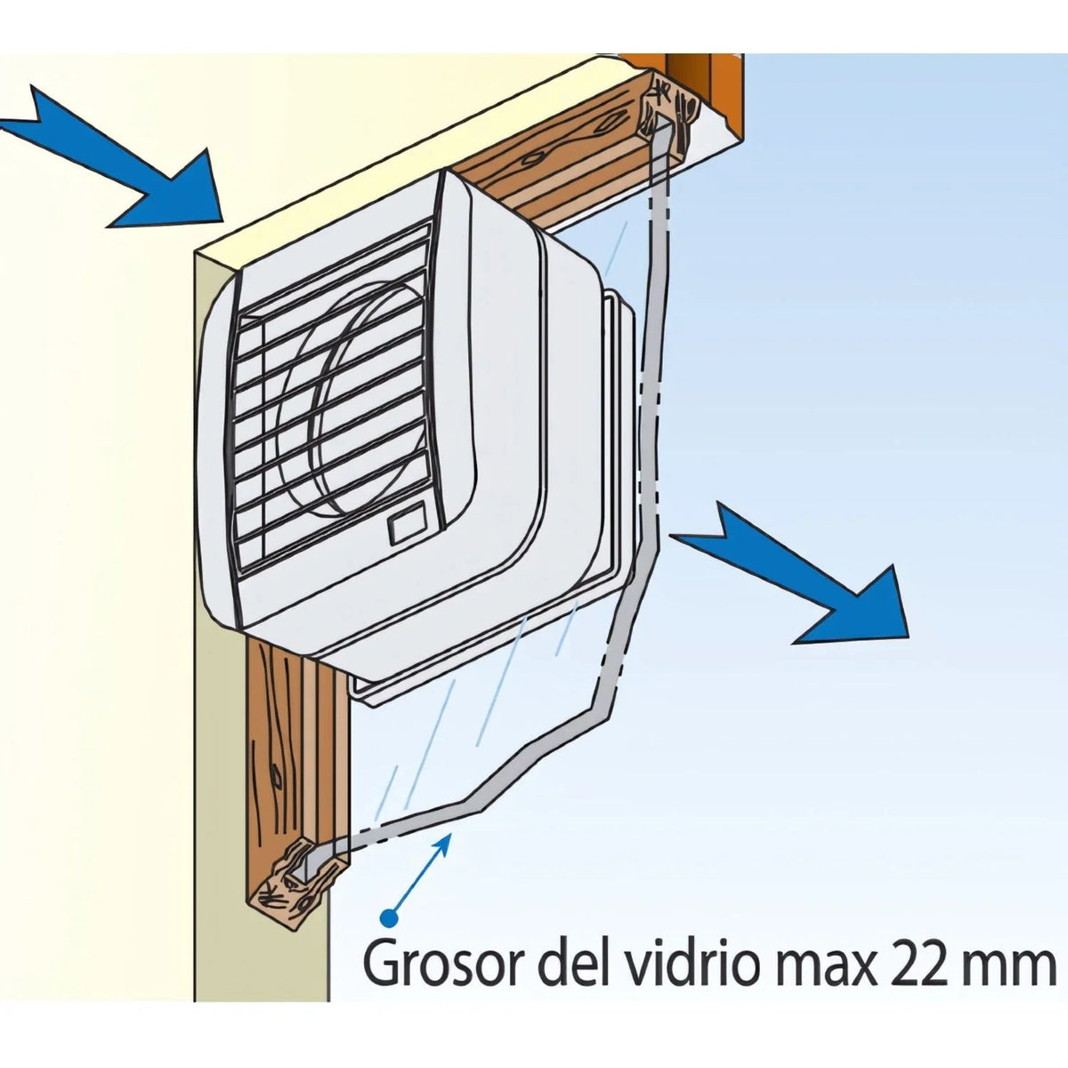 Extractor de Aire ECO 100 A 4” 90 m³/h Automático