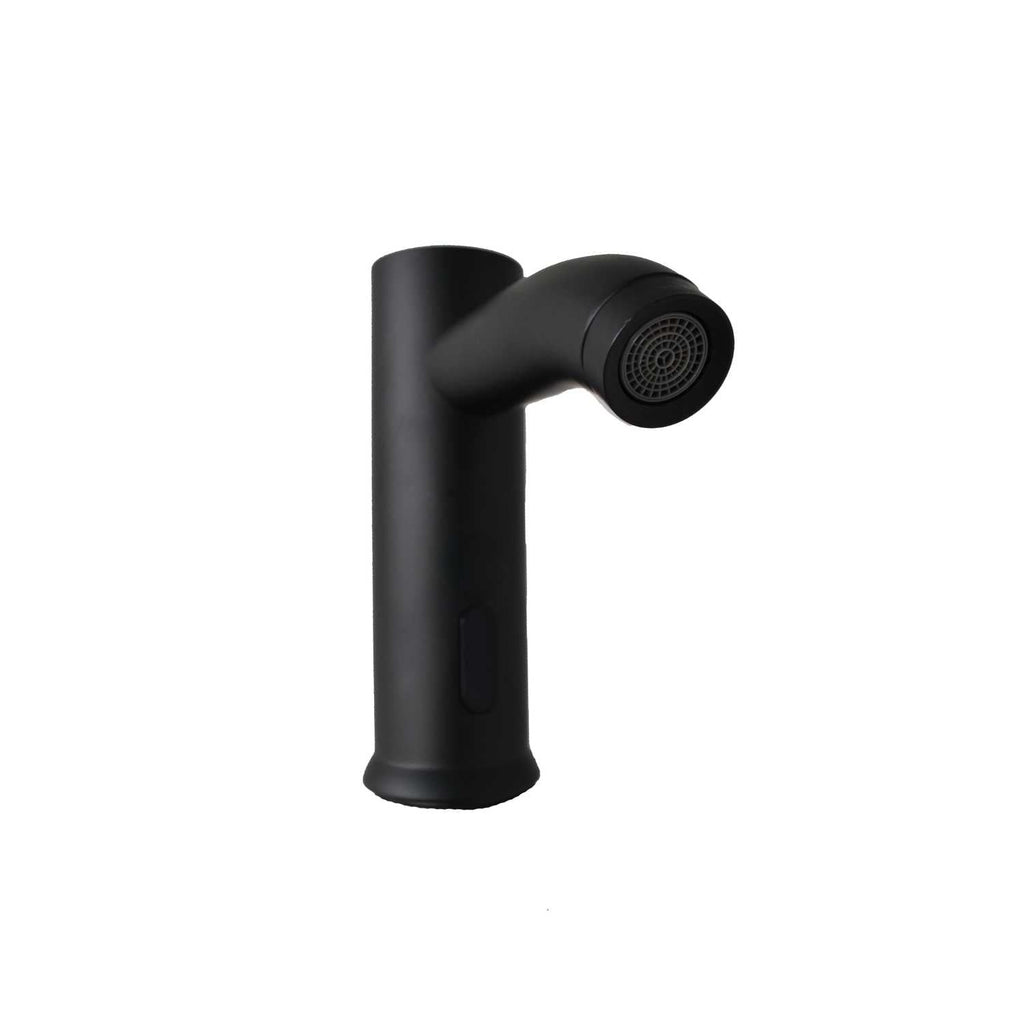 Grifería Sensor para Lavamanos Negra Mate 110V o Baterías 15,2 cm