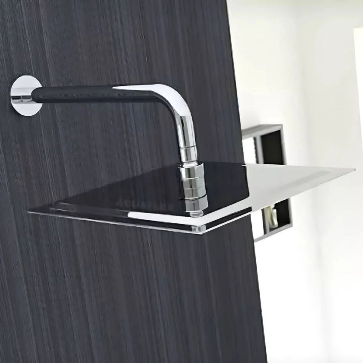Regadera Plana Metalica 20 cms Cuadrada Con Tubo